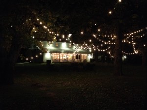 Diamond Oak Events Venue Exterior at Night