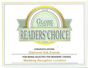 Globe Gazette Readers' Choice Winner for Wedding Reception Location