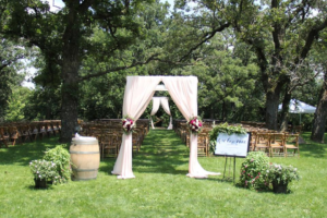 Outdoor Wedding at Diamond Oak Events