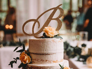 Wedding cake at a wedding